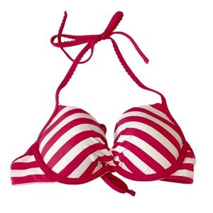 ✨Host Pick✨ Ambercrombie & Fitch Candy Striped Push-up Bikini Top